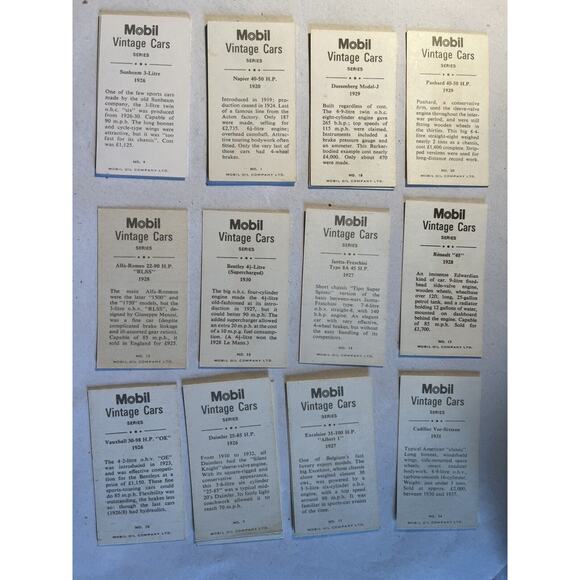 Cigarette Cards (33) 1 Box Autos Sports Players Mobil Oil Churchman’s The Wizard - Picture 2 of 7